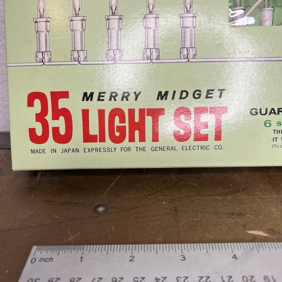 Vintage Christmas Lights GE Merry Midget 35 Light Set White Late 60’s - Picture 3 of 8